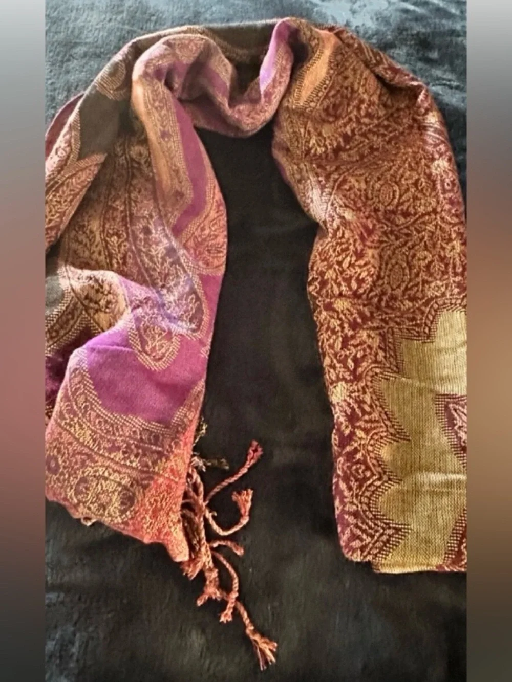 NWT~Collection Eighteen~Scarf/Wrap Pashmina~Paisley~Floral Print~”DEWBERRY”